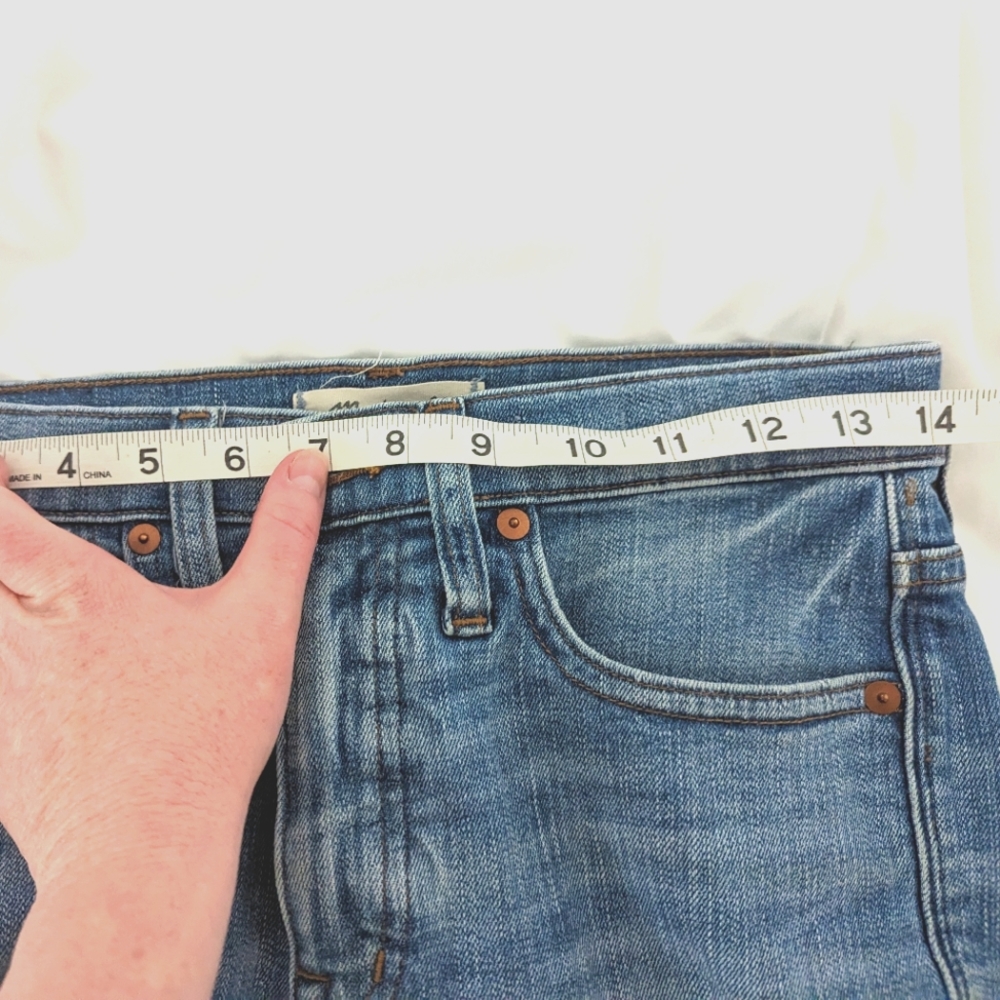 Madewell 9" high rise skinny distressed denim - Picture 8 of 9